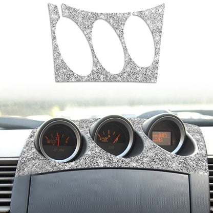 For Nissan 350Z 2003-2009 Car Radio Air Conditioner Console Diamond Decorative Sticker, Right Drive, Car Radio Air Conditioner Console, Right Drive