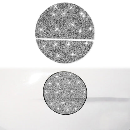 Car Fuel Tank Cap Diamond Decoration Sticker, Left and Right Drive, Fuel Tank Cap