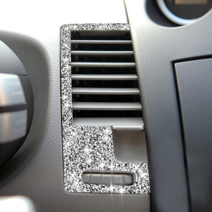 For Nissan 350Z 2003-2009 2pcs Car Center Ventilation Exhaust Diamond Decorative Sticker,Left and Right Drive Universal, Car Center Ventilation Exhaust