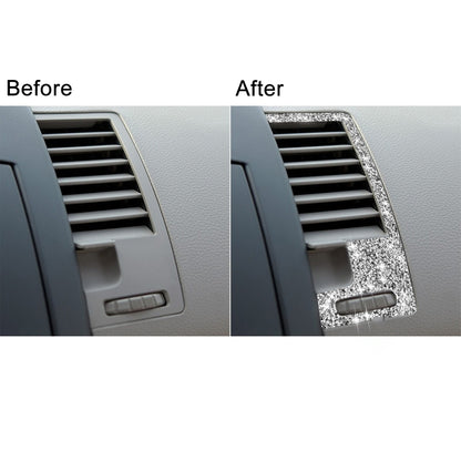 For Nissan 350Z 2003-2009 2pcs Car Center Ventilation Exhaust Diamond Decorative Sticker,Left and Right Drive Universal, Car Center Ventilation Exhaust