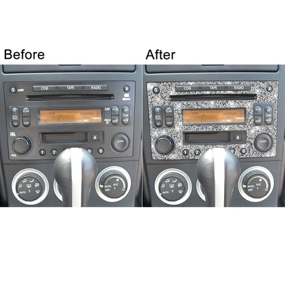 For Nissan 350Z 2003-2009 Car CD Radio Play Panel Diamond Decorative Sticker,Left and Right Drive Universal, Car CD Radio Play Panel