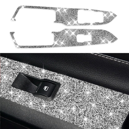For Ford Mustang 2015-2020 Car Door Lift Panel B Diamond Decoration Sticker, Door Lift Panel B Left Drive, Door Lift Panel B Right Drive