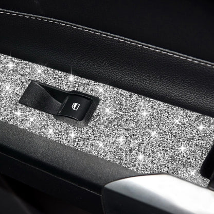 For Ford Mustang 2015-2020 Car Door Lift Panel B Diamond Decoration Sticker, Door Lift Panel B Left Drive, Door Lift Panel B Right Drive