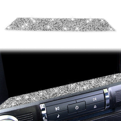 Car Multimedia Lower Frame Diamond Decoration Sticker, Left and Right Drive, Multimedia Lower Frame