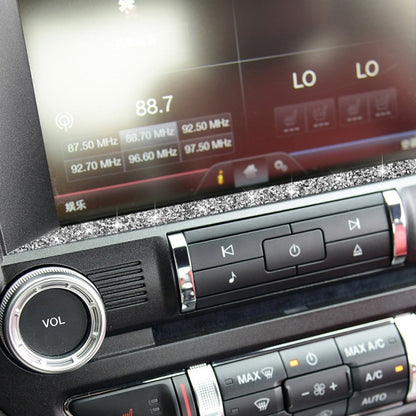 Car Multimedia Lower Frame Diamond Decoration Sticker, Left and Right Drive, Multimedia Lower Frame