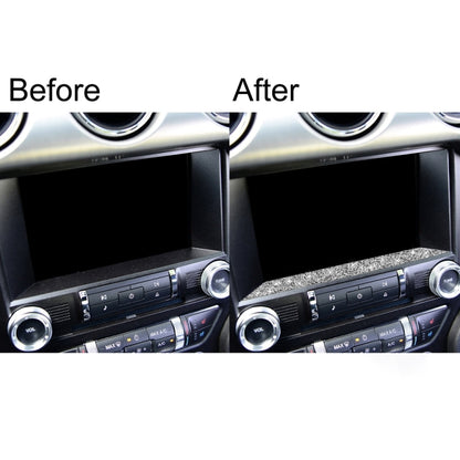 Car Multimedia Lower Frame Diamond Decoration Sticker, Left and Right Drive, Multimedia Lower Frame