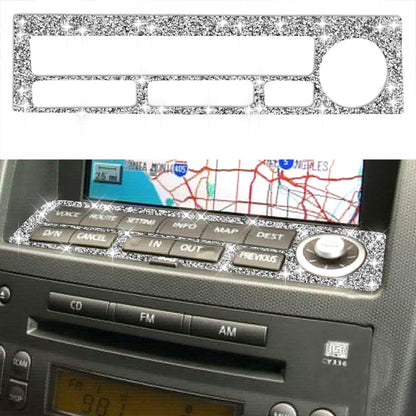 For Nissan 350Z 2003-2009 Car Navigation Key Diamond Decorative Sticker,Left and Right Drive Universal, Car Navigation Key