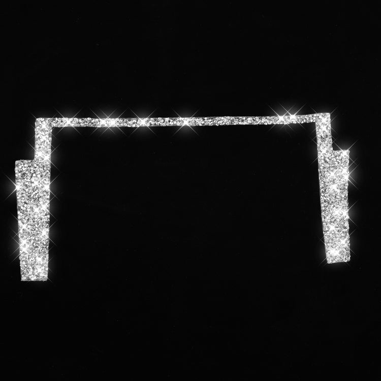 For Nissan 350Z 2003-2009 Car Navigation Frame Diamond Decorative Sticker,Left and Right Drive Universal, Navigation Frame