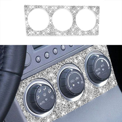For Nissan 350Z 2003-2009 Car Air Conditioning Adjustment Diamond Decorative Sticker,Left and Right Drive Universal, Car Air Conditioning Adjustment