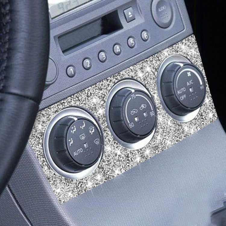 For Nissan 350Z 2003-2009 Car Air Conditioning Adjustment Diamond Decorative Sticker,Left and Right Drive Universal, Car Air Conditioning Adjustment
