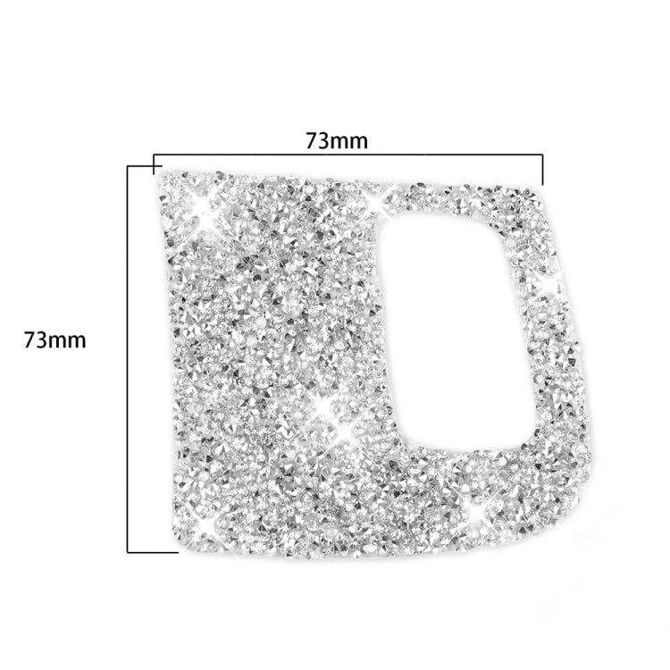 Car Keyhole Diamond Decoration Sticker, Left Drive, Keyhole