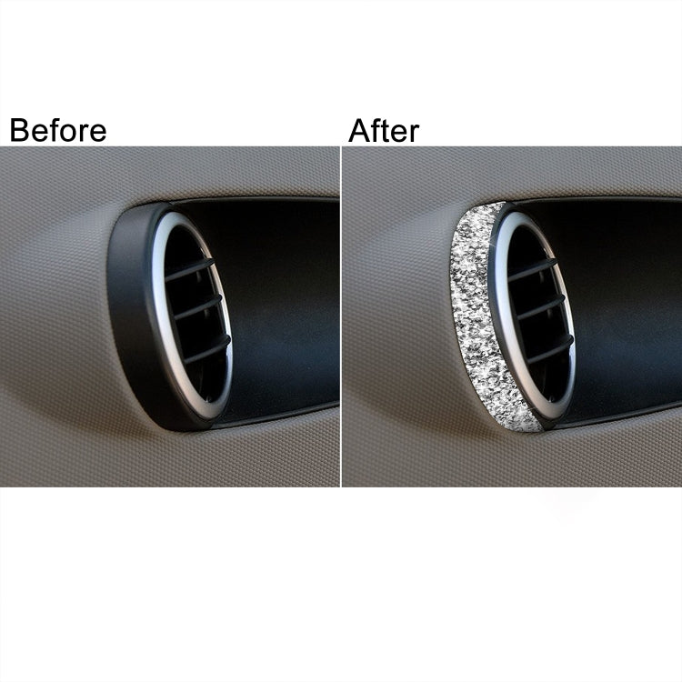 For Nissan 350Z 2003-2009 2pcs Car Air Outlet Diamond Decorative Sticker,Left and Right Drive Universal, Car Air Outlet