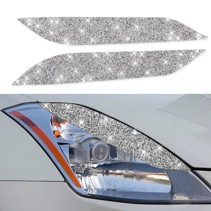 Car Lamp Eyebrow Diamond Decoration Sticker, Left and Right Drive, Lamp Eyebrow