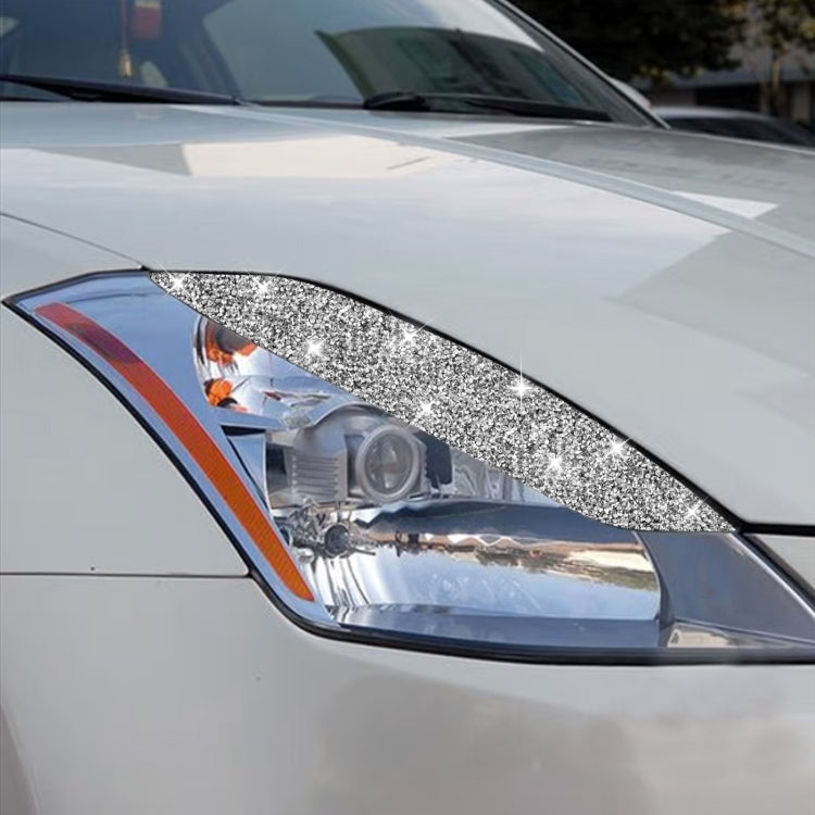 Car Lamp Eyebrow Diamond Decoration Sticker, Left and Right Drive, Lamp Eyebrow