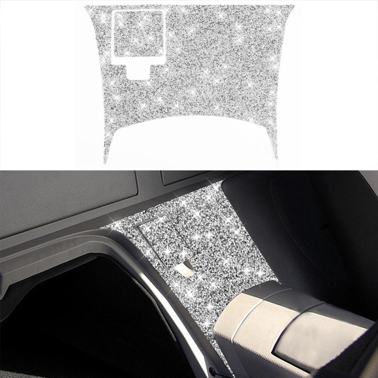 For Nissan 350Z 2003-2009 2pcs Car Rear Of Center Console Diamond Decorative Sticker, Left Drive, Car Rear Of Center Console, Left Drive