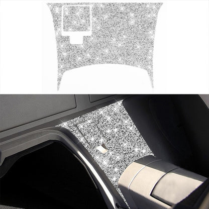 For Nissan 350Z 2003-2009 2pcs Car Rear Of Center Console Diamond Decorative Sticker, Left Drive, Car Rear Of Center Console, Left Drive
