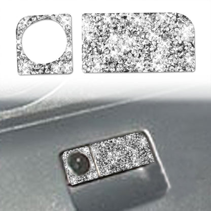 For Nissan 350Z 2003-2009 Car Rear Storage Box Lock Diamond Decorative Sticker, Left Drive, Car Rear Storage Box Lock, Left Drive