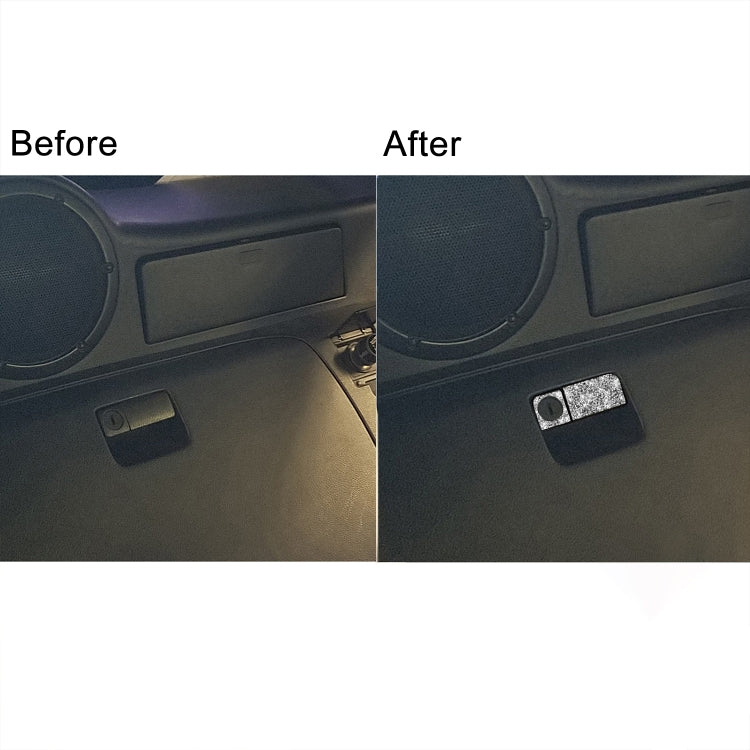 For Nissan 350Z 2003-2009 Car Rear Storage Box Lock Diamond Decorative Sticker, Left Drive, Car Rear Storage Box Lock, Left Drive