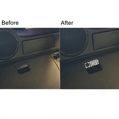 For Nissan 350Z 2003-2009 Car Rear Storage Box Lock Diamond Decorative Sticker, Left Drive, Car Rear Storage Box Lock, Left Drive