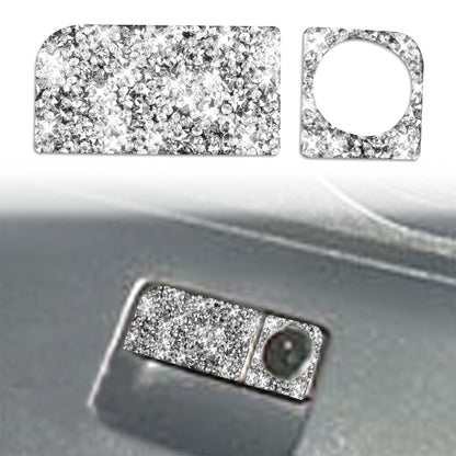 For Nissan 350Z 2003-2009 Car Rear Storage Box Lock Diamond Decorative Sticker, Right Drive, Car Rear Storage Box Lock, Right Drive