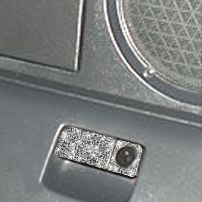 For Nissan 350Z 2003-2009 Car Rear Storage Box Lock Diamond Decorative Sticker, Right Drive, Car Rear Storage Box Lock, Right Drive