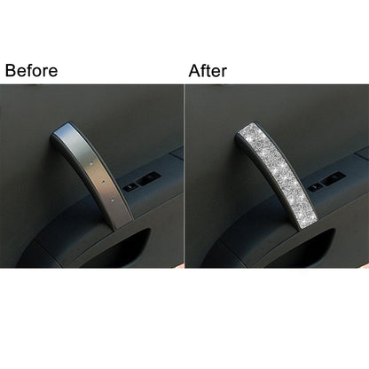 For Nissan 350Z 2003-2009 Car Passenger Side Door Handle Diamond Decorative Sticker, Left Drive, Car Passenger Side Door Handle, Left Drive