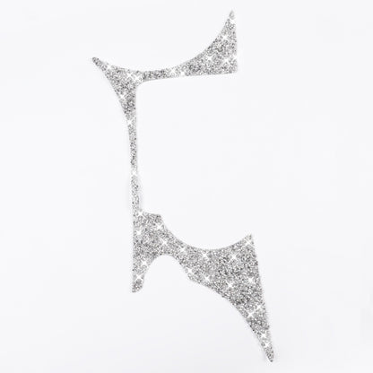 Car Water Cup Holder Panel Diamond Decoration Sticker, Left and Right Drive, Water Cup Holder Panel