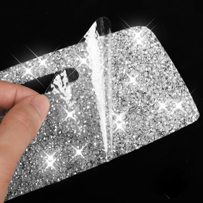 Car Water Cup Holder Panel Diamond Decoration Sticker, Left and Right Drive, Water Cup Holder Panel