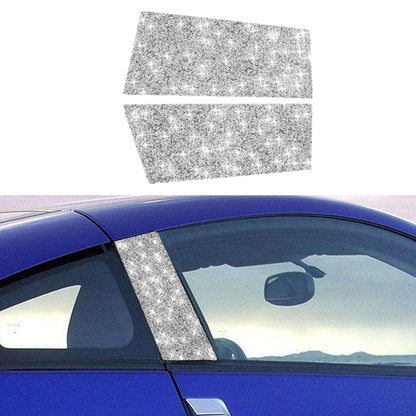 For Nissan 350Z 2003-2009 2pcs Car B Pillar Diamond Sticker,Left and Right Drive Universal, Car B Pillar