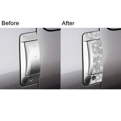 For Nissan 350Z 2003-2009 6pcs Car Door Outer Handle Diamond Decorative Sticker, Left Drive, Car Door Outer Handle, Left Drive