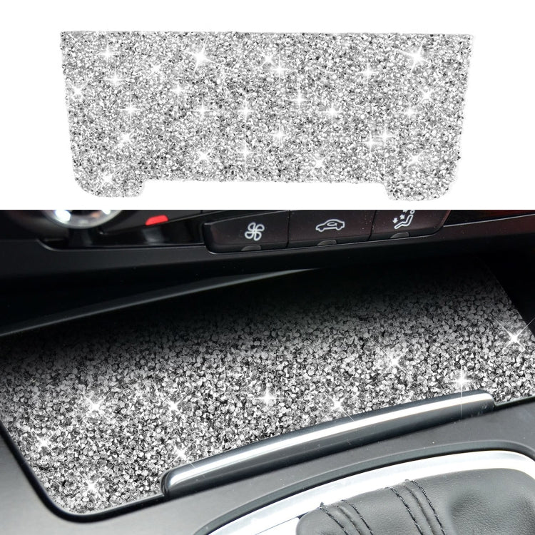 Car Storage Cigarette Lighter Panel Diamond Decoration Sticker, Left and Right Drive, Storage Cigarette Lighter Panel