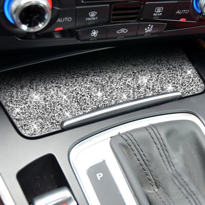 Car Storage Cigarette Lighter Panel Diamond Decoration Sticker, Left and Right Drive, Storage Cigarette Lighter Panel