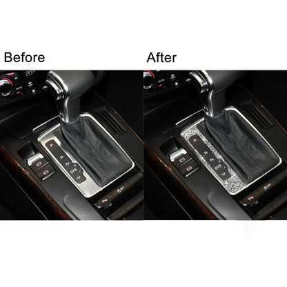 For Audi A4 / A5 / Q5 Car Gear Panel Diamond Decoration Sticker, Gear Panel Left Drive, Gear Panel Right Drive