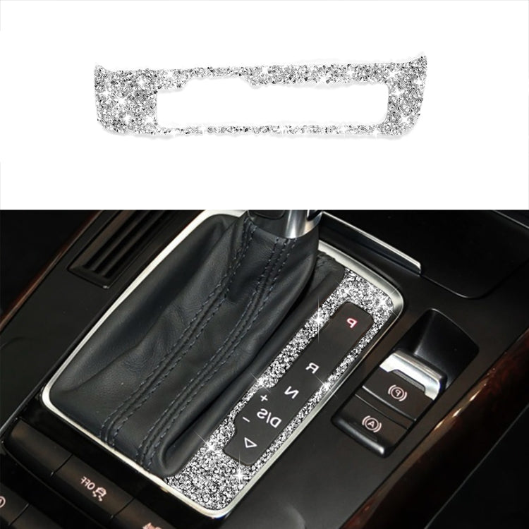 For Audi A4 / A5 / Q5 Car Gear Panel Diamond Decoration Sticker, Gear Panel Left Drive, Gear Panel Right Drive