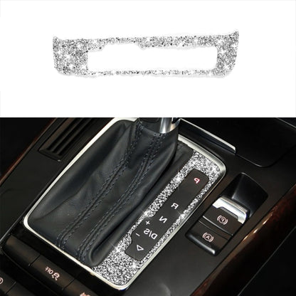 For Audi A4 / A5 / Q5 Car Gear Panel Diamond Decoration Sticker, Gear Panel Left Drive, Gear Panel Right Drive