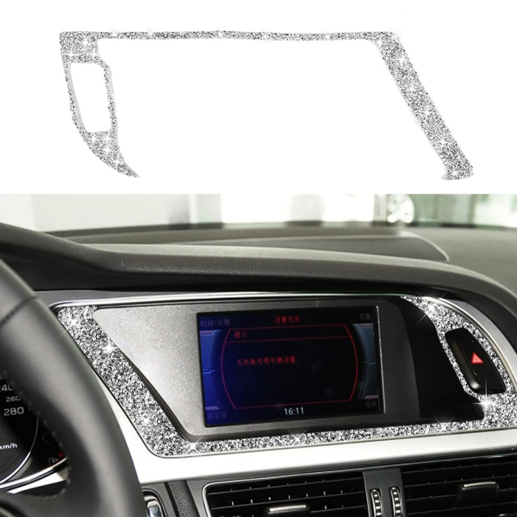 For Audi A4 / A5 / Q5 Car Navigation Outer Frame Diamond Decoration Sticker, Navigation Outer Frame Right Drive, Navigation Outer Frame Left Drive
