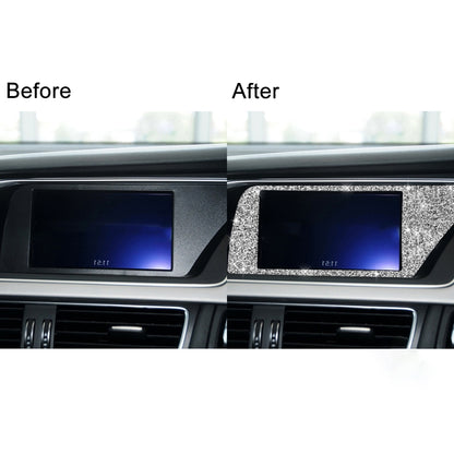 For Audi A4 / A5 / Q5 Car Navigation Inner Frame Diamond Decoration Sticker, Navigation Inner Frame Right Drive, Navigation Inner Frame Left Drive