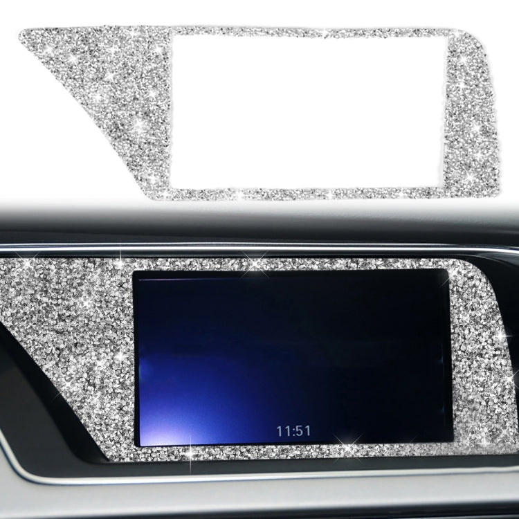 For Audi A4 / A5 / Q5 Car Navigation Inner Frame Diamond Decoration Sticker, Navigation Inner Frame Right Drive, Navigation Inner Frame Left Drive