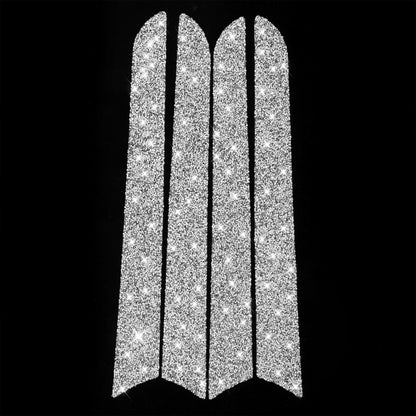 Car Interior Door Panel Trim Diamond Decoration Sticker, Left and Right Drive, Interior Door Panel Trim