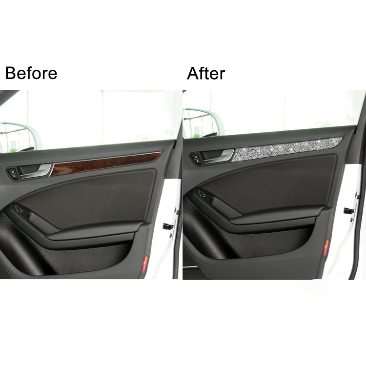Car Interior Door Panel Trim Diamond Decoration Sticker, Left and Right Drive, Interior Door Panel Trim