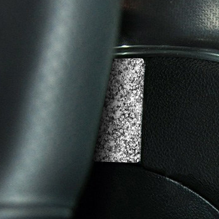 For Dodge Charger 2011-2014 Car Steering Wheel Left and Right Diamond Decorative Sticker, Left-hand Drive, Steering Wheel Left and Right