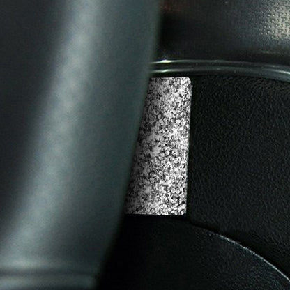 For Dodge Charger 2011-2014 Car Steering Wheel Left and Right Diamond Decorative Sticker, Left-hand Drive, Steering Wheel Left and Right