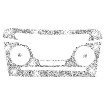 For Dodge Charger 2011-2014 Car AC Control CD Panel Diamond Decorative Sticker, Left-hand Drive, AC Control CD Panel