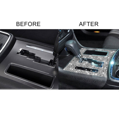 For Dodge Charger 2011-2014 Car Automatic Shift Panel Diamond Decorative Sticker, Left-hand Drive, Automatic Shift Panel