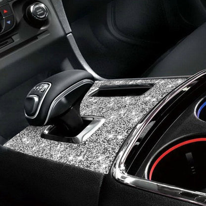 For Dodge Charger 2011-2014 Car Manual Shift Panel Diamond Decorative Sticker, Left-hand Drive, Manual Shift Panel