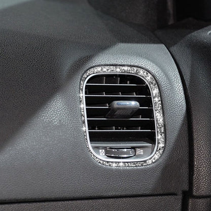 For Dodge Charger 2011-2014 Car Front Passenger Seat Air Vent Diamond Decorative Sticker, Left-hand Drive, Front Passenger Seat Air Vent