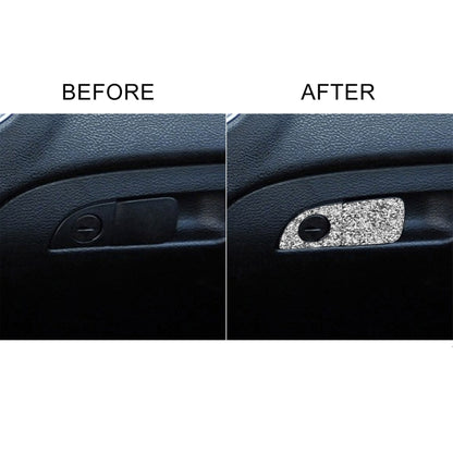 For Dodge Charger 2011-2014 2pcs/Set Car Front Passenger Seat Storage Box Handle Diamond Decorative Sticker, Left-hand Drive, 2pcs/Set Front Passenger Seat Storage Box Handle