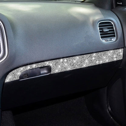 For Dodge Charger 2011-2014 Car Front Passenger Seat Storage Box Diamond Decorative Sticker, Left-hand Drive, Front Passenger Seat Storage Box