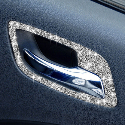 For Dodge Charger 2011-2014 Car Door Handle A Diamond Decorative Sticker, Left-hand Drive, Door Handle A