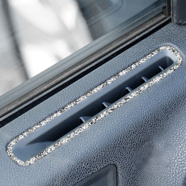 For Dodge Charger 2011-2014 Car Window Defogger Air Vent Diamond Decorative Sticker, Left-hand Drive, Window Defogger Air Vent